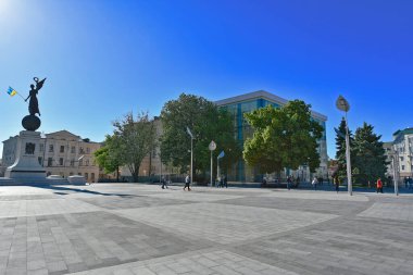 Ukrayna, Harkov 05 / 26 / 2018. Harkiv, Ukrayna 'nın en kalabalık ikinci kentidir, ülkenin önemli bir sanayi ve bilim merkezi ve Harkiv bölgesinin merkezidir..