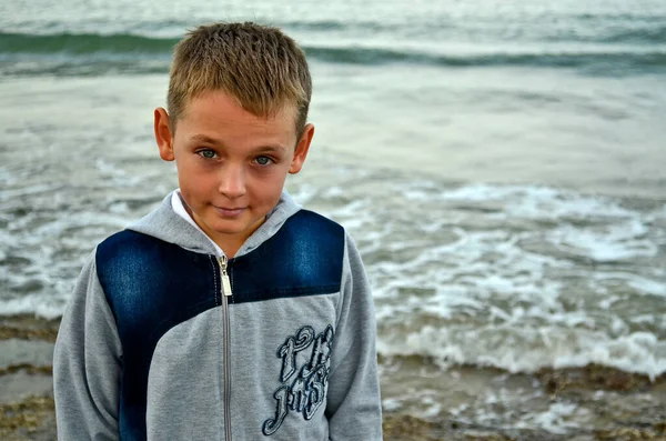 Portretten Van Een Jongen Verschillende Omstandigheden — Stockfoto