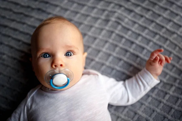 Kind Jeugd Geluk Concept Schattige Babyjongen — Stockfoto