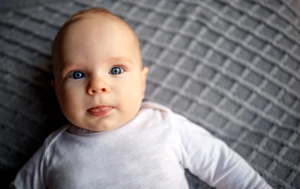Retrato Adorável Bebê Boy Criança Felicidade Conceito Infância — Fotografia de Stock