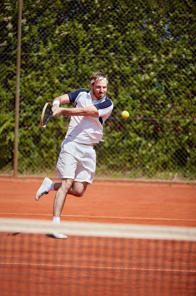 Jugador Tenis Movimiento — Foto de Stock