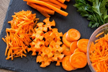 Vejetaryen namaz için taze çiğ havuç