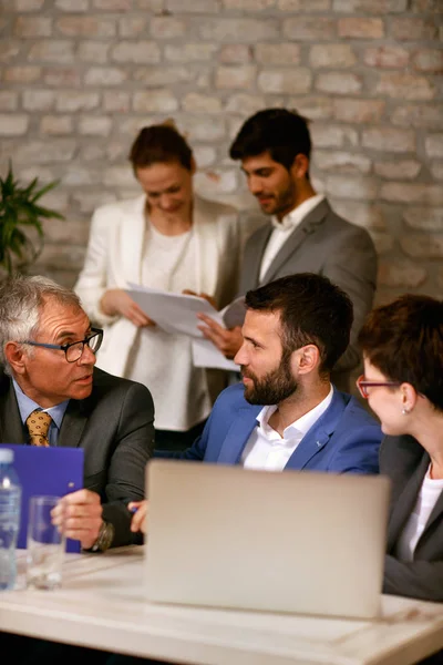 Reunión Trabajo Equipo Negocios Oficina — Foto de Stock