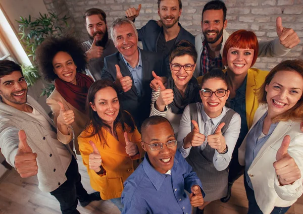 Thumbs Gente Negocios Éxito Corporativo Concep — Foto de Stock