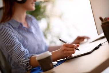 Kavram el çizimi kalemle, yakın çekim