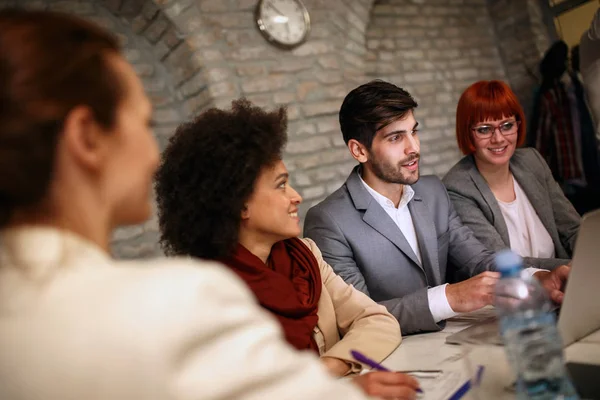 Equipo Desarrollo Estadísticas Empresariales Concepto — Foto de Stock