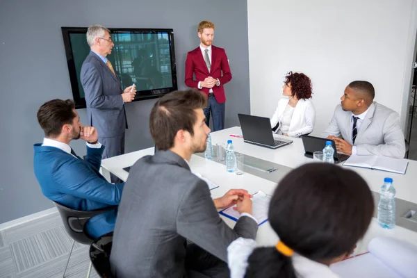 Reunião Negócios Empresa Moderna — Fotografia de Stock