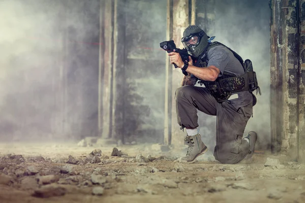 Paintball oyuncu çekim