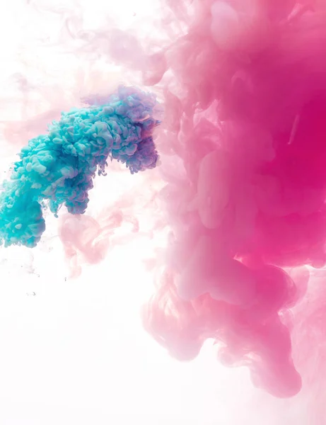 colorful ink in water background