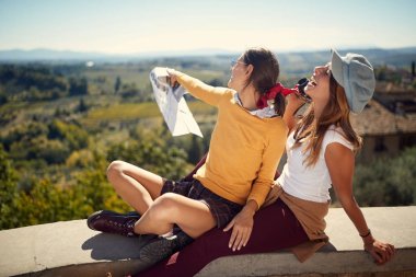 Birlikte tatil zaman zevk komik arkadaşlar