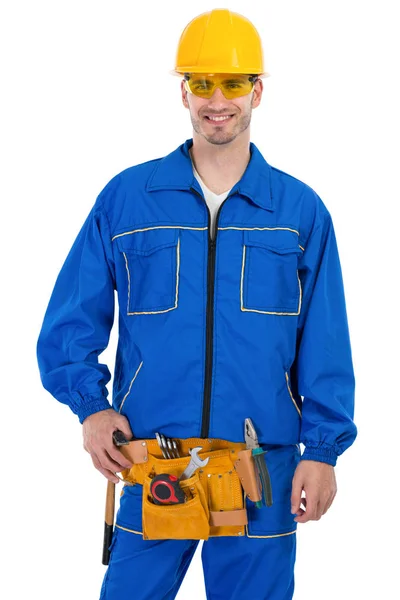 Construction worker tool man — Stock Photo, Image