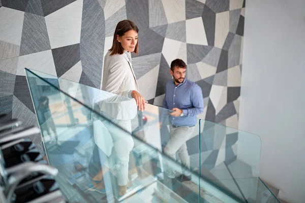 Business people going to the business meeting — Stock Photo, Image