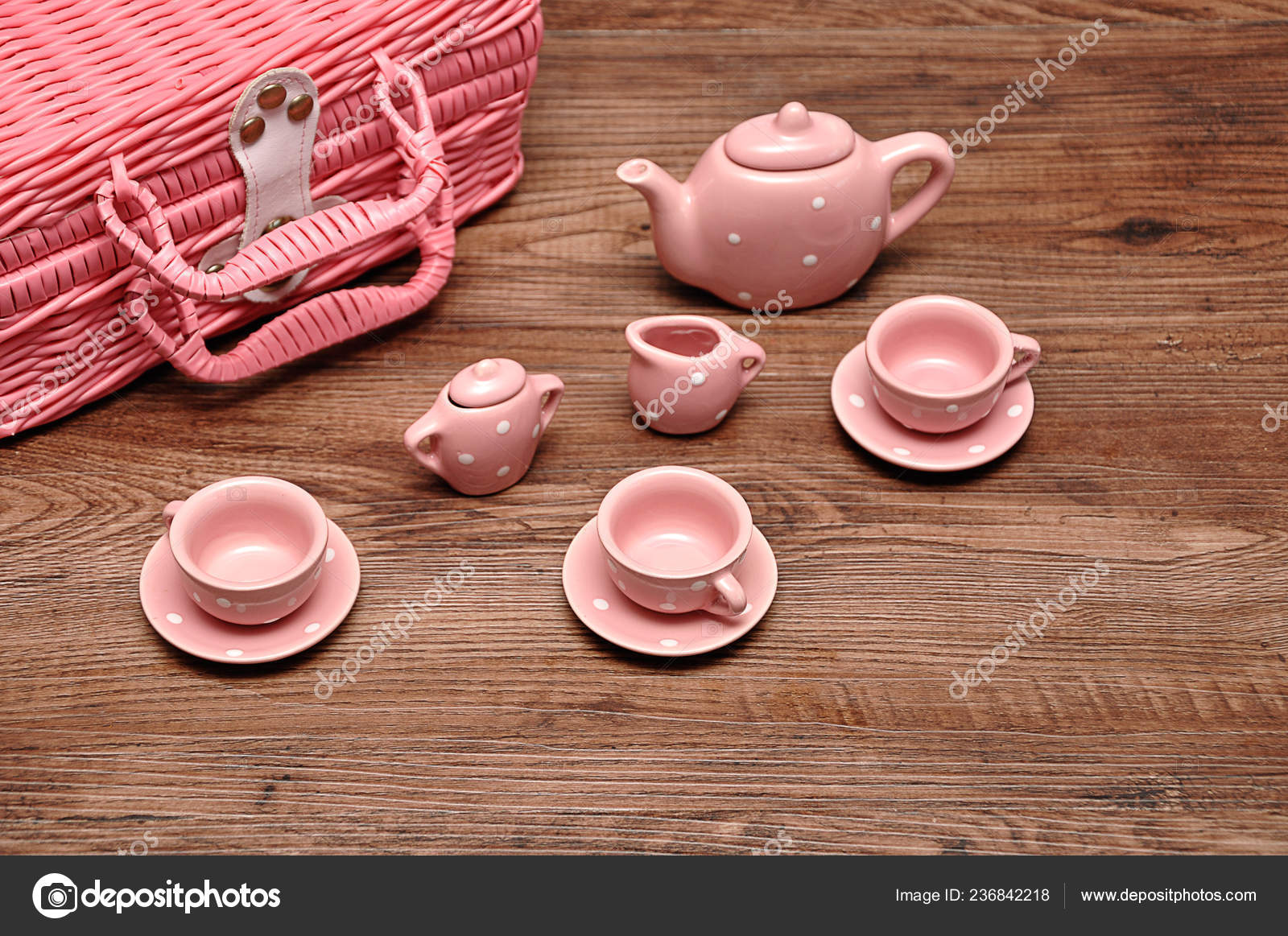 tea set basket