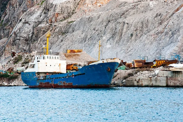 Old Cargo Ship Harbor — Stock Photo, Image