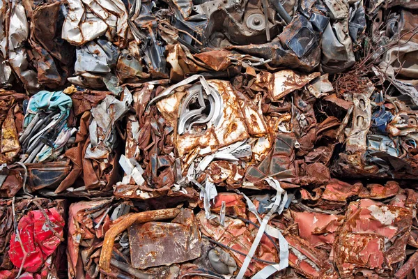 Scrap Metal Waste Scrap Metal Industry — Stock Photo, Image