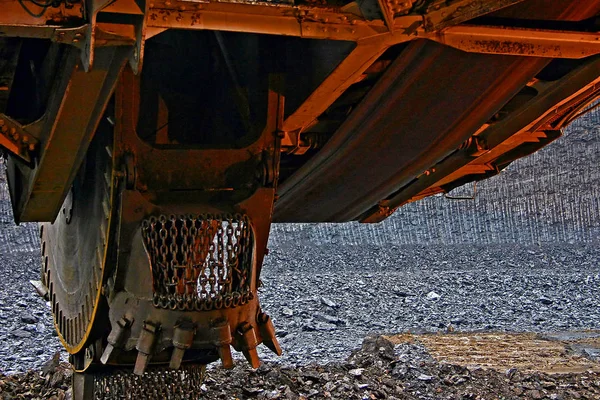 Mining Machine Brown Coal Mine — Stock Photo, Image