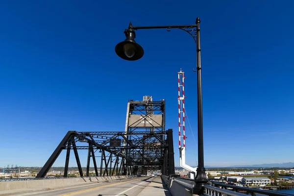 マレー モーガン第 通り橋ワシントン州タコマ港に Thea Foss の水路 — ストック写真