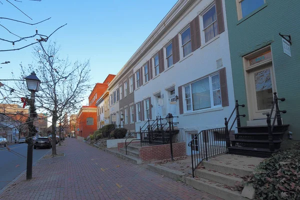 Buildings Businesses King Street One Main Thoroughfares Running Potomac River — Stock Photo, Image