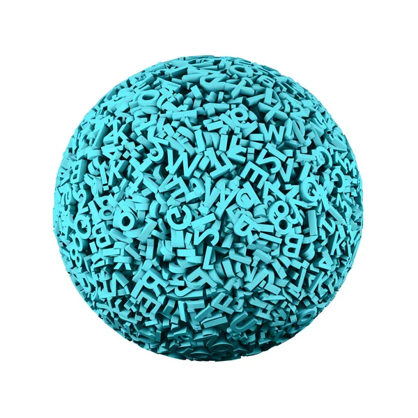 Grande bola de dados, globo no espaço. Ilustração 3D . — Fotografia de Stock