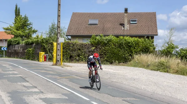 Bourgoin Jallieu Franciaország Május 2017 Olasz Kerékpáros Matteo Bono Egyesült — Stock Fotó