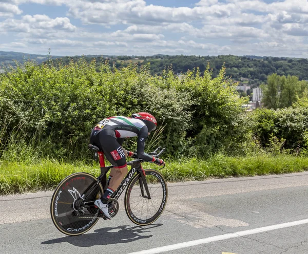 Bourgoin Jallieu Francia Mayo 2017 Ciclista Italiano Matteo Bono Emiratos — Foto de Stock