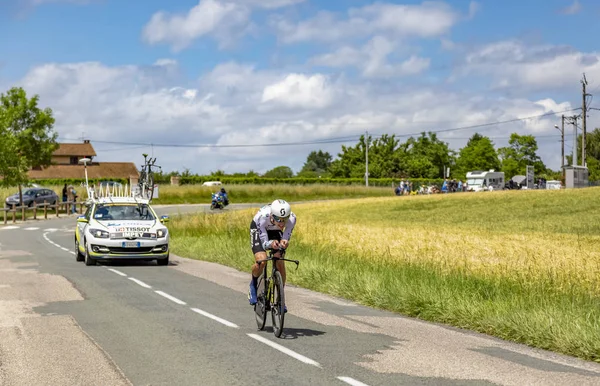 Bourgoin Jallieu Francie Květen 2017 Jihoafrický Cyklista Daryl Impey Týmu — Stock fotografie