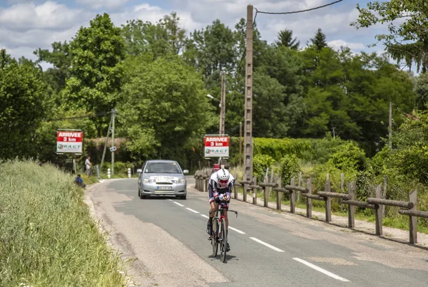 Bourgoin Jallieu Frankrike Maj 2017 Franska Cyklisten Warren Barguil Sunweb — Stockfoto