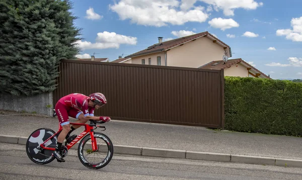 Bourgoin Jallieu Francia May 2017 Ciclista Alemán Rick Zabel Katusha — Foto de Stock