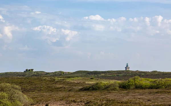 Краєвид Узбережжі Бретані Півночі Франції Маяк Cap Frehel — стокове фото