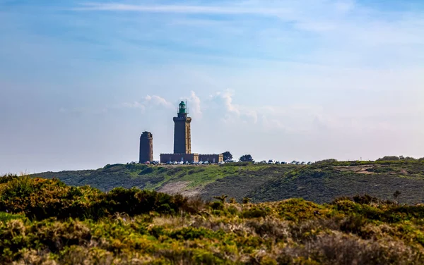 Faro Cap Frehel Armor Coastline Bretaña Norte Francia — Foto de Stock