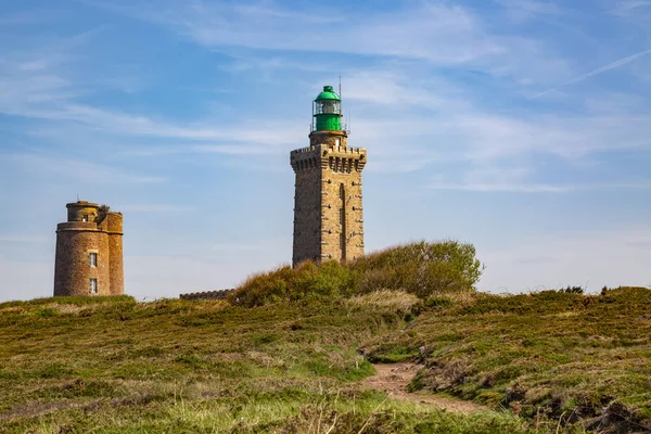 Fußweg Zum Leuchtturm Vom Cap Frehel Der Panzerküste Der Bretagne — Stockfoto