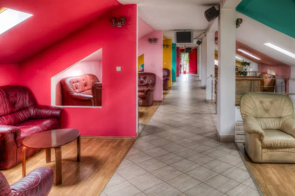 Image Hotel Lounge Corridor Armchairs — Stock Photo, Image