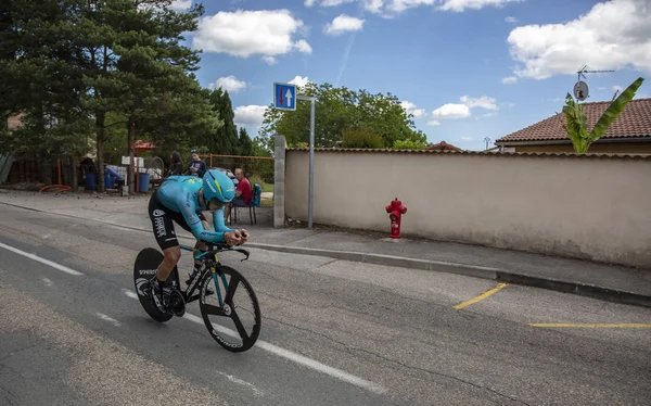 Bourgoin Jallieu Francia Mayo 2017 Ciclista Kazajo Alexey Lutsenko Astana — Foto de Stock