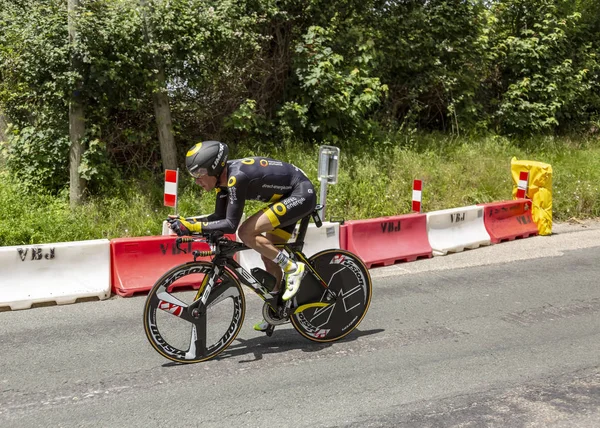 Bourgoin Jallieu Francia Mayo 2017 Ciclista Francés Thomas Voeckler Direct — Foto de Stock