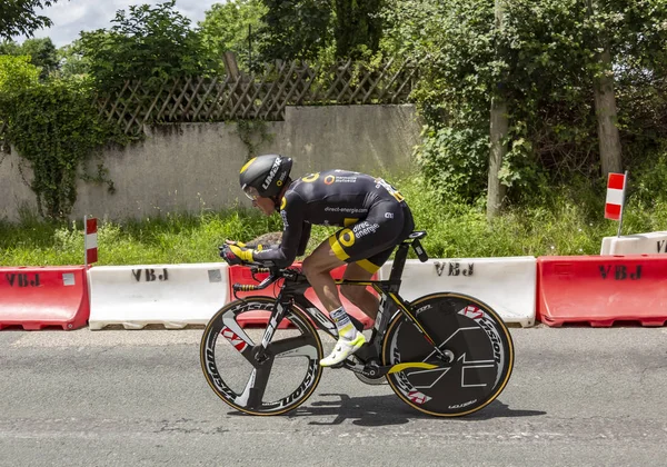 Bourgoin Jallieu France May 2017 French Cyclist Thomas Voeckler Direct — Stock Photo, Image