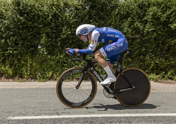 Bourgoin Jallieu France May 2017 Belgian Cyclist Julien Vermote Quick — Stock Photo, Image