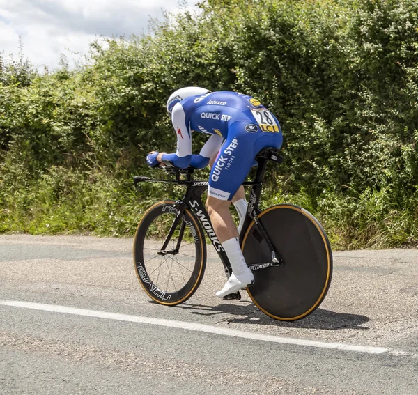 Bourgoin Jallieu Frankrike Maj 2017 Belgiska Cyklisten Julien Vermote Quick — Stockfoto