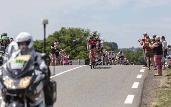 Mailleroncourt Saint Pancras França Julho 2017 Ciclista Suíço Michael Schar — Fotografia de Stock