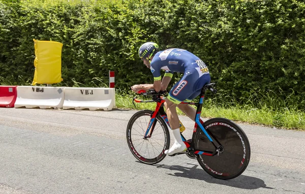 Bourgoin Jallieu France May 2017 Belgian Cyclist Pieter Vanspeybrouck Wanty — Stock Photo, Image