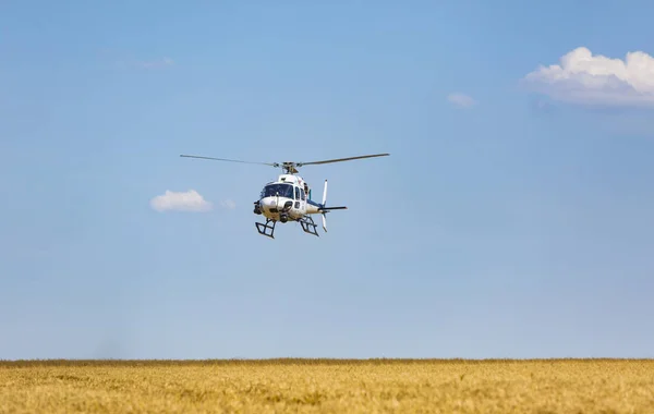 Vendeuvre Sur Barse Francia Julio 2017 Imagen Helicóptero Francia Televisión — Foto de Stock