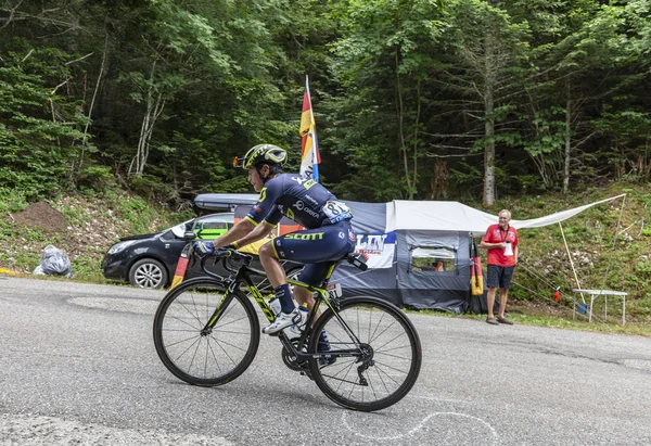 Mont Chat Francie Července 2017 Kolumbijská Cyklisty Esteban Chaves Tým — Stock fotografie