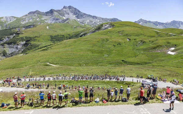 Col Madeleine Francja Lipca 2018 Peleton Wspinaczka Drodze Col Madeleine — Zdjęcie stockowe