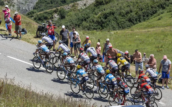 Col Madeleine Francja Lipca 2018 Brytyjski Kolarz Geraint Thomas Team — Zdjęcie stockowe