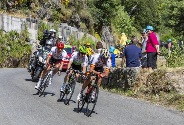 Pont Montvert Sud Mont Lozere France July 2018 Breakaway Descending — Stock Photo, Image