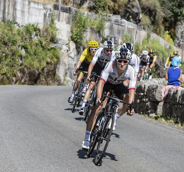 Pont Montvert Sud Mont Lozère France Juillet 2018 Cycliste Polonais — Photo