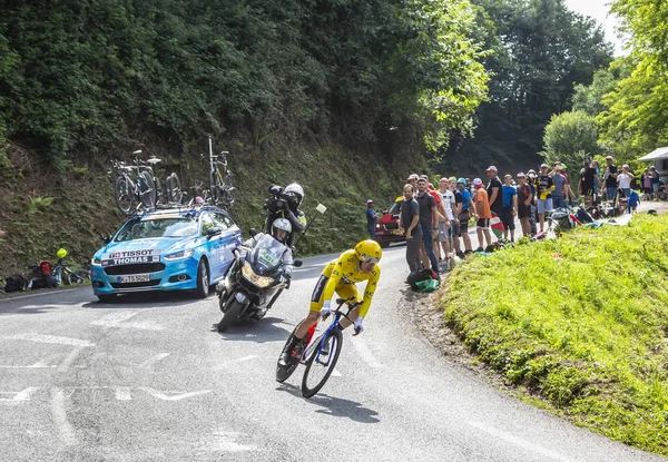 Espelette France Juillet 2018 Cycliste Gallois Geraint Thomas Team Sky — Photo