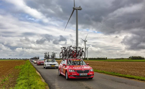 Gault Saint Denis Frankrijk Oktober 2017 Rij Van Technische Voertuigen — Stockfoto