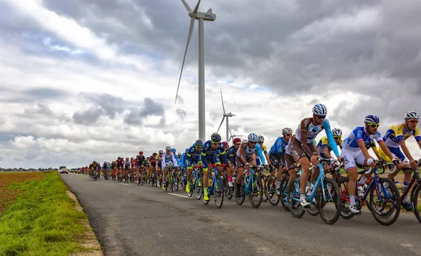 Gault Saint Denis Francie Října 2017 Peloton Jízda Silnici Nížině — Stock fotografie