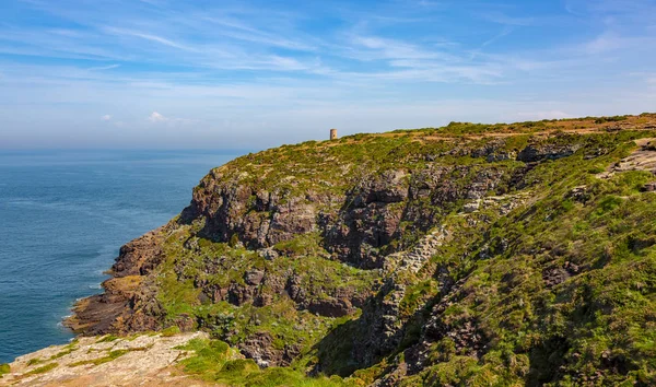 Rustning Kustlinje Landskap Vid Cap Fréhel Bretagne Norra Frankrike — Stockfoto