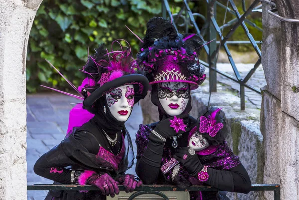 Annecy France March 2014 Portrait Disguised Person Posing Annecy France — Stock Photo, Image